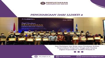 Penerimaan Penghargaan Katalog Digital Perpustakaan Perguruan Tinggi dari LLDIKTI Wilayah IV